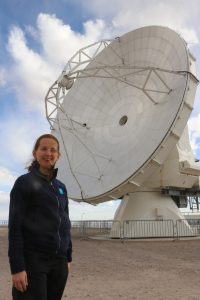 The front of an ALMA antenna. (Credit: R. Timmermans)